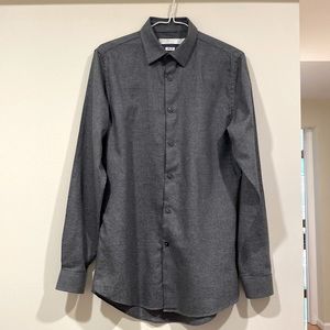 Topman Men’s Slim Fit Shirt in Gray